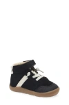 Old Soles Kids' Retro Ground High Top Sneaker In Black