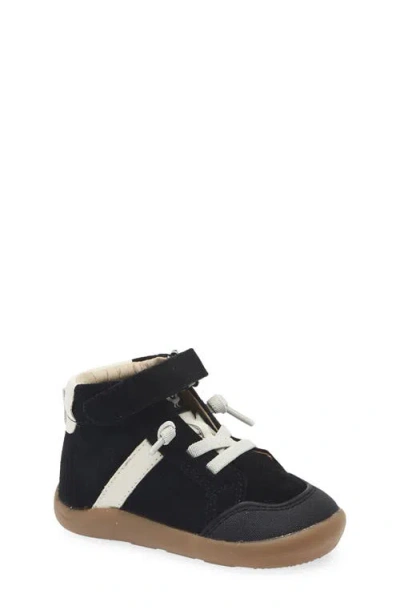 Old Soles Kids' Retro Ground High Top Sneaker In Black