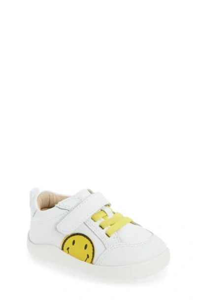 Old Soles Kids' Smiley Sneaker In White