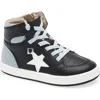 Old Soles Kids' Starling Metallic High Top Sneaker In Black