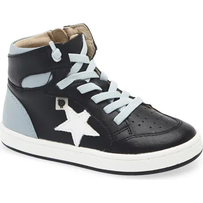 Old Soles Kids' Starling Metallic High Top Sneaker In Black