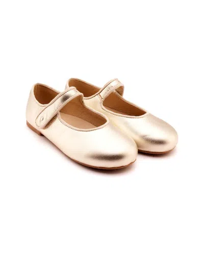 Old Soles Kids' Lady Jane Leather Loafer In Gold