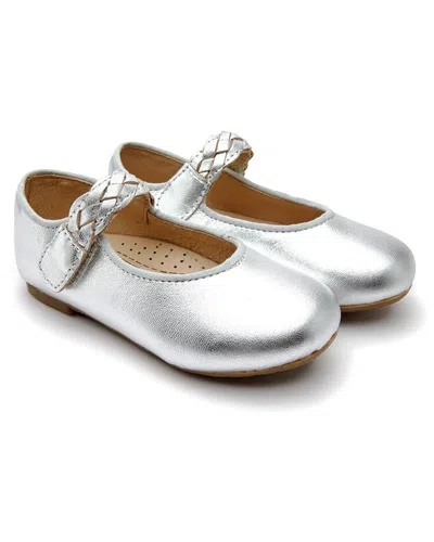 Old Soles Lady Plat Leather Mary Jane In Silver