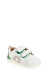 Old Soles Kids'  Little O Sneaker In Snow/grey Suede/neon Green