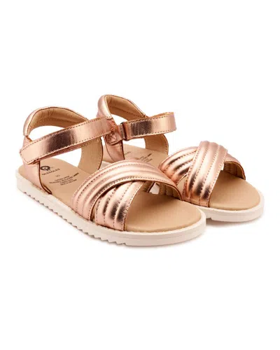 Old Soles Kids' My Pad Leather Sandal In Gold