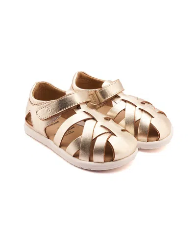Old Soles Kids' Open Air Leather Sandal In Gold