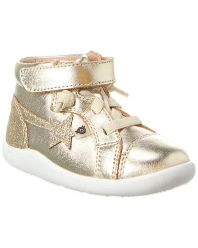 Old Soles Kids' Parade Leather Sneaker In Gold