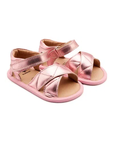 Old Soles Kids' Puff Bub Leather Sandal In Pink