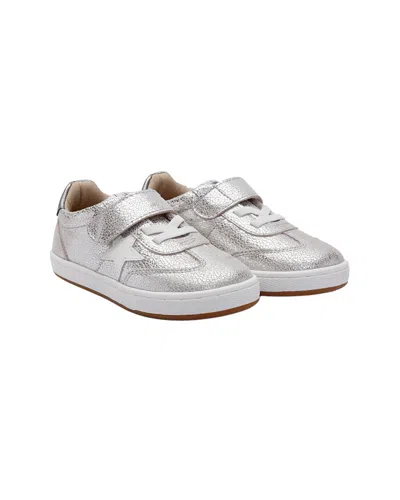 Old Soles Retro Platinum Leather Sneaker In Silver