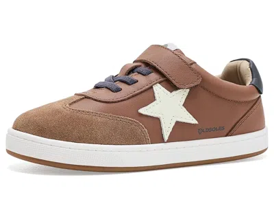 Old Soles Retro Platinum (little Kid) Boy's Shoes Tan/navy: Eu 32 (us 1 Little Kid) M, Leather In Brown