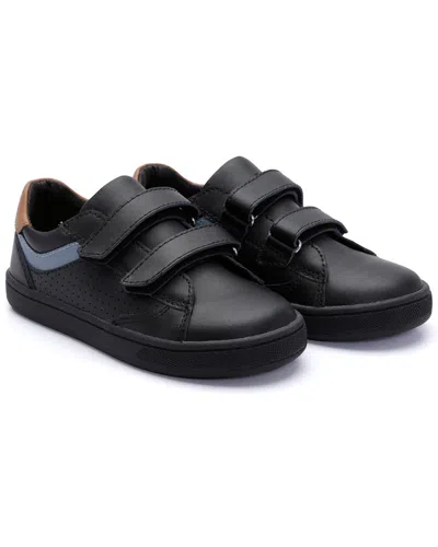 Old Soles Robot Leather Sneaker In Black