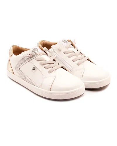 Old Soles Kids' Sash Runner Leather Sneaker In White