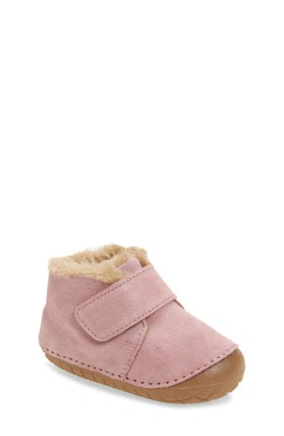 Old Soles Shloofy Faux Shearling Boot In Pink