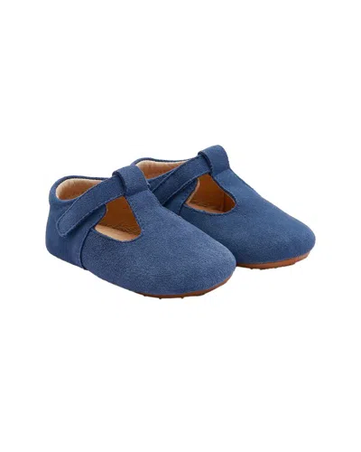 Old Soles Softly Bub Suede Mary Jane In Blue