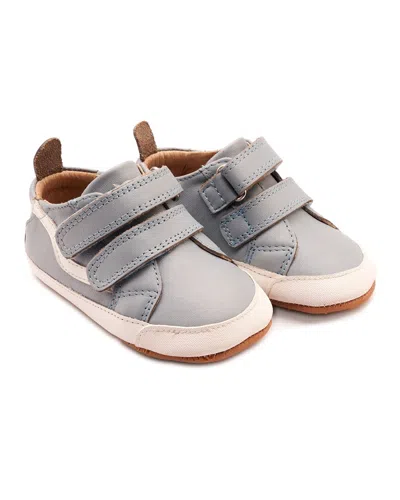 Old Soles Kids' Squiggle Bub Leather Sneaker In Gray