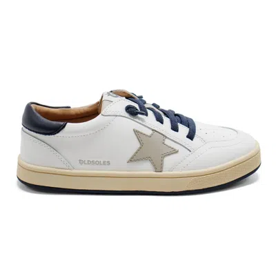 Old Soles Kids' Toddler's Platinum Runner Low Top Sneaker In Snow In White