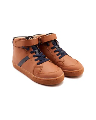 Old Soles Kids' Urban Roadway Leather Sneaker In Brown