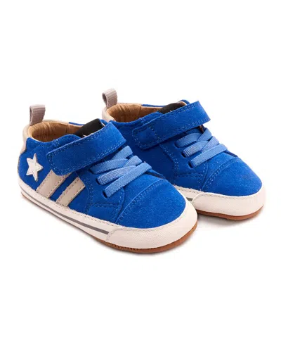 Old Soles Kids' Wos Leather & Suede Sneaker In Blue
