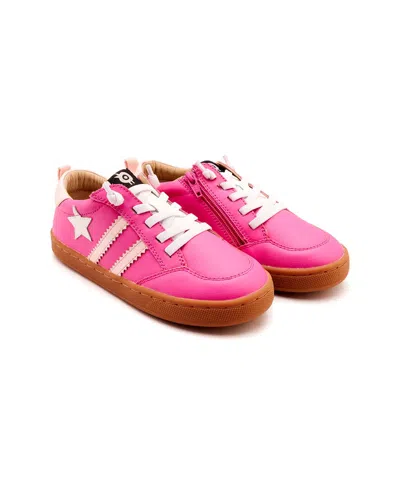 Old Soles Kids' Wos Runner Leather Sneaker In Pink