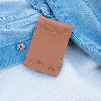 Old South Apparel Men's Leather Bi-fold Clip Wallet In Tan In Multi
