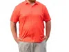 Old South Apparel Solo Cup Microprint Performance Polo In Red In Orange