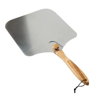 Old Stone Aluminum Pizza Peel W/ Folding Handle, 14x16-inch In Gray