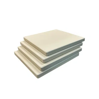 Old Stone Pizza Kitchen Old Stone Cordierite Square Pizza Stone 4 Piece Set, 7.5x7.5-inch, Beige