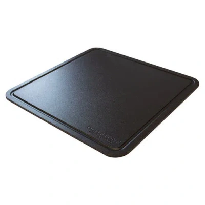 Old Stone Pizza Steel W/ Moat, 14x14-inch, 1/4" In Black