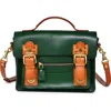 Old Trend Aster Mini Leather Satchel In Green