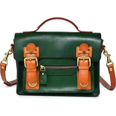 Old Trend Aster Mini Leather Satchel In Green