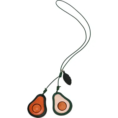 Old Trend Avo Genuine Leather Botanical Fruit Charm In Multi