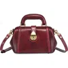 Old Trend Azalea Genuine Leather Mini Doctor Satchel In Burgundy