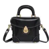 Old Trend Azalea Genuine Leather Vintage Box Crossbody In Black
