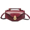 Old Trend Azalea Genuine Leather Vintage Everyday Crossbody In Burgundy