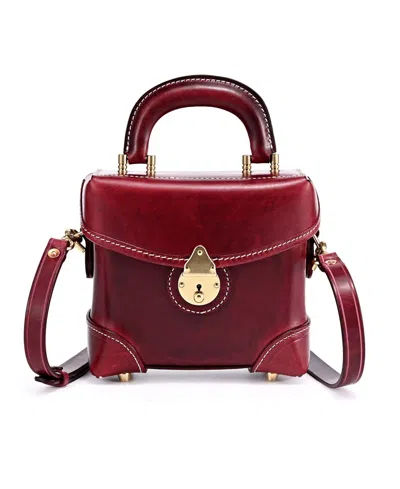 Old Trend Azalea Vintage Box Crossbody Bag In Maroon