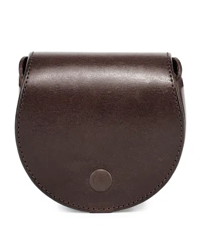 Old Trend Basswood Mini Leather Box In Taupe