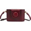 Old Trend Begonia Genuine Leather Vintage Case Crossbody In Burgundy