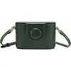Old Trend Begonia Genuine Leather Vintage Case Crossbody In Green