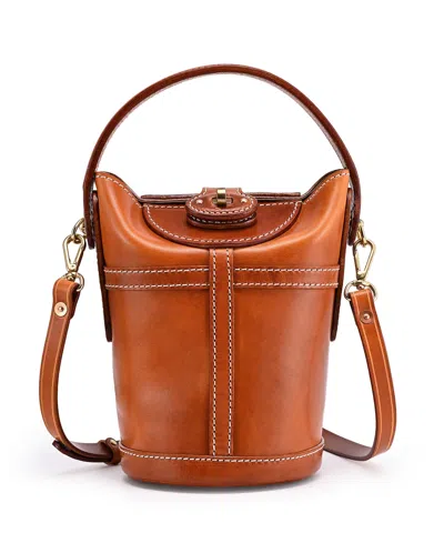 Old Trend Begonia Vintage Bucket Crossbody Bag In Caramel
