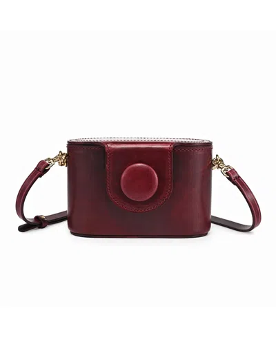 Old Trend Begonia Vintage Case Crossbody Bag In Maroon