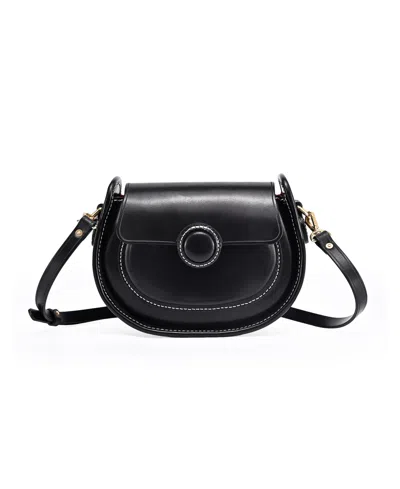 Old Trend Begonia Vintage Crossbody Bag In Black
