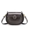 Old Trend Begonia Genuine Leather Vintage Compact Crossbody In Gray