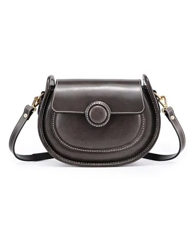 Old Trend Begonia Vintage Crossbody Bag In Gray