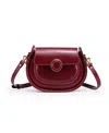 Old Trend Begonia Vintage Crossbody Bag In Maroon