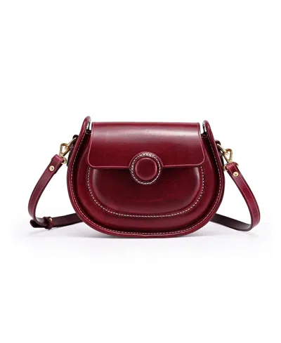 Old Trend Begonia Vintage Crossbody Bag In Maroon