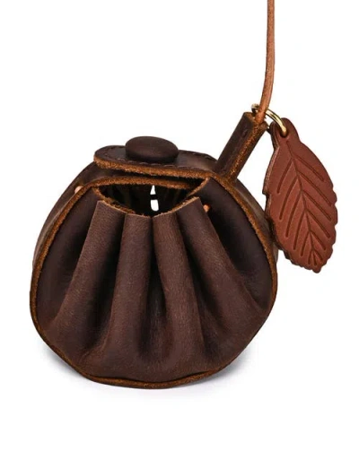 Old Trend Buki Genuine Leather Mini Charm In Brown