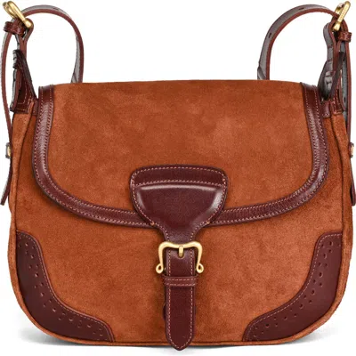 Old Trend Camellia Genuine Leather Structured Mailbag In Brown