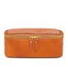 Old Trend Celosia Rectangular Leather Jewelry Case In Caramel