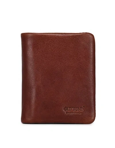 Old Trend Clover Genuine Leather Slim Secure Trifold Rfid Wallet In Brown