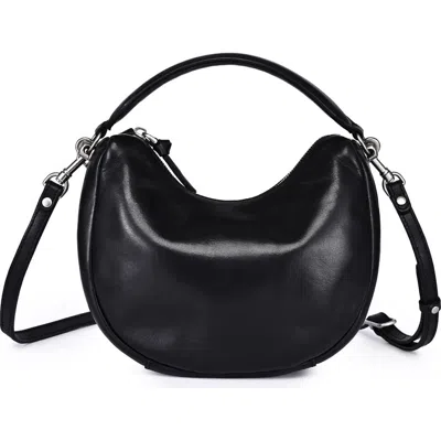 Old Trend Dahlia Genuine Leather Soft Everyday Hobo Bag In Black